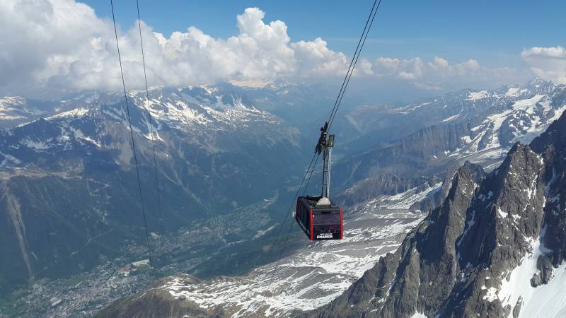 Faire des photos à Chamonix avec une prise de vue par drone